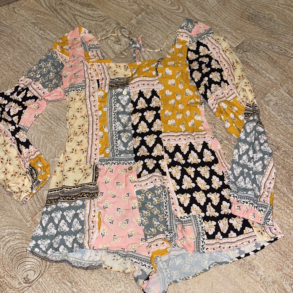 Light Patchwork Romper - image 5